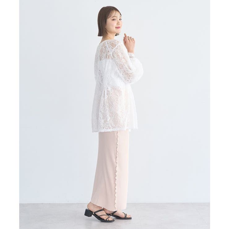 サイドメローリブニットスカート | earth music&ecology  | 詳細画像5 