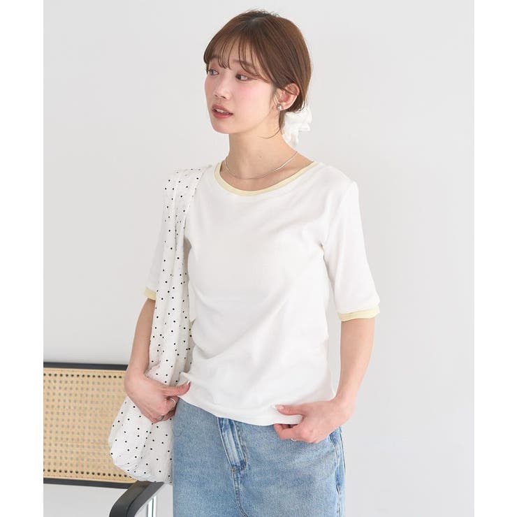 レイヤードライクバイカラープルオーバー | earth music&ecology  | 詳細画像10 