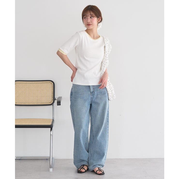 レイヤードライクバイカラープルオーバー | earth music&ecology  | 詳細画像11 