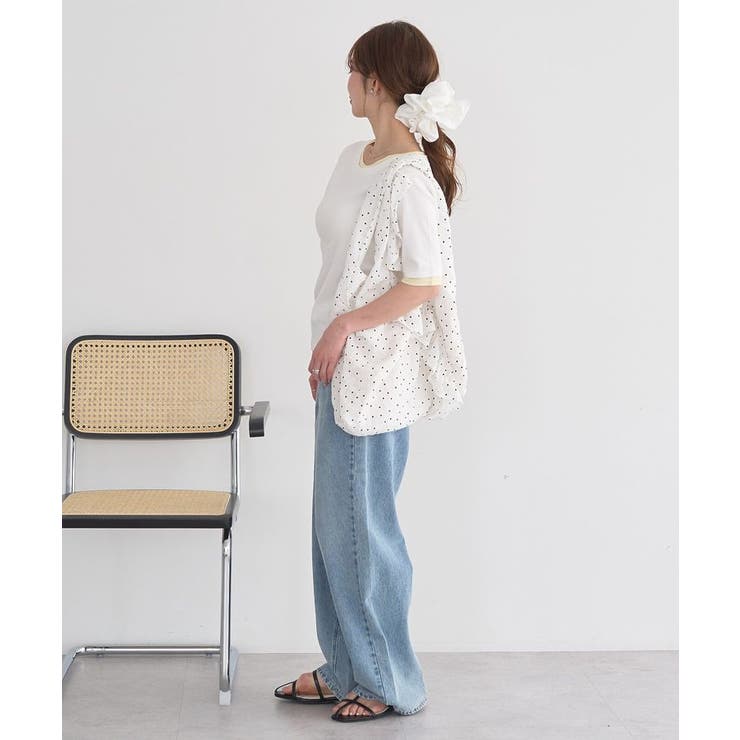 レイヤードライクバイカラープルオーバー | earth music&ecology  | 詳細画像13 