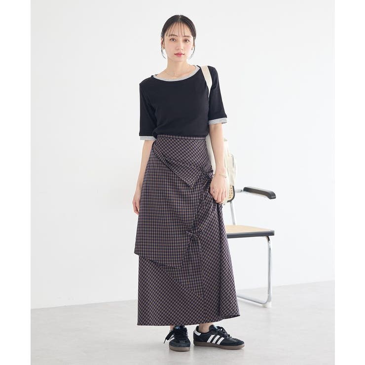 レイヤードライクバイカラープルオーバー | earth music&ecology  | 詳細画像21 