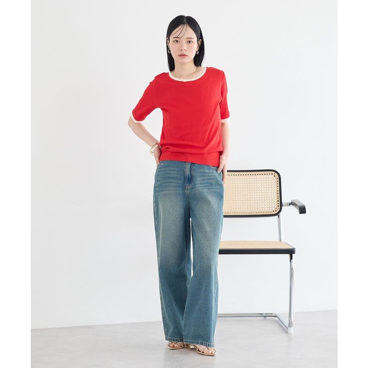 レイヤードライクバイカラープルオーバー | earth music&ecology  | 詳細画像26 