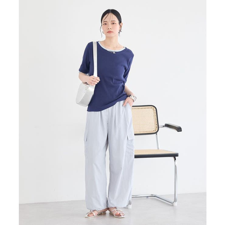 レイヤードライクバイカラープルオーバー | earth music&ecology  | 詳細画像29 