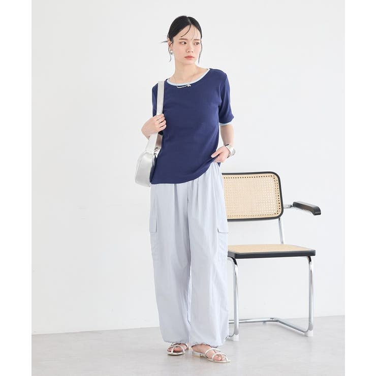 レイヤードライクバイカラープルオーバー | earth music&ecology  | 詳細画像30 