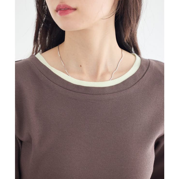 レイヤードライクバイカラープルオーバー | earth music&ecology  | 詳細画像31 