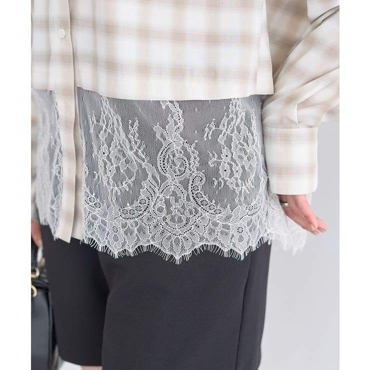 適ON レースヘムシャツ | earth music&ecology  | 詳細画像17 