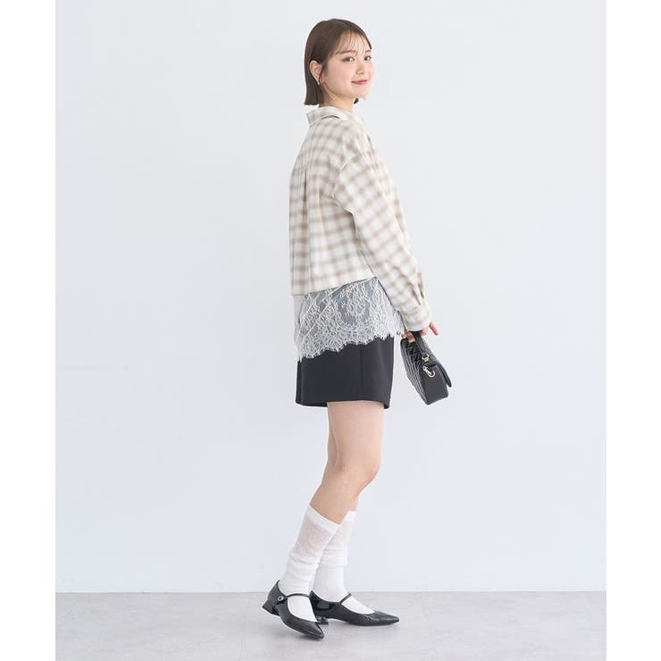 適ON レースヘムシャツ | earth music&ecology  | 詳細画像10 