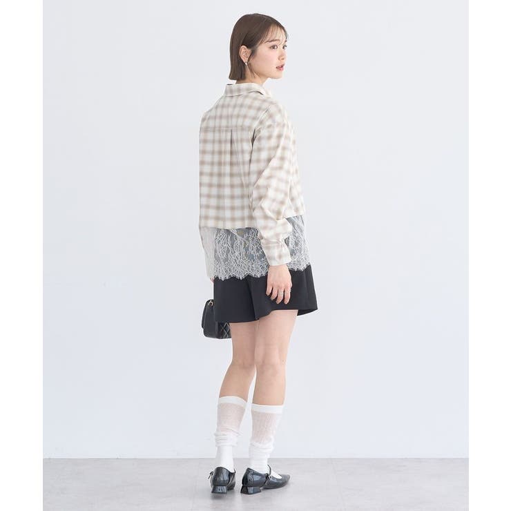 適ON レースヘムシャツ | earth music&ecology  | 詳細画像11 