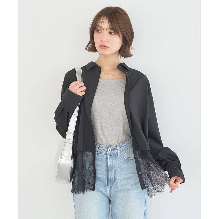 適ON レースヘムシャツ | earth music&ecology  | 詳細画像12 