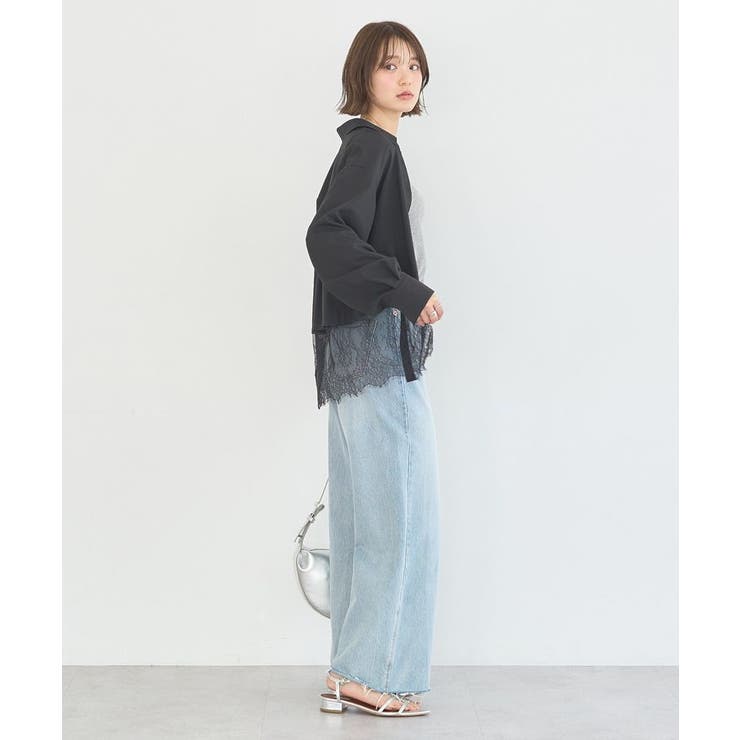 適ON レースヘムシャツ | earth music&ecology  | 詳細画像15 