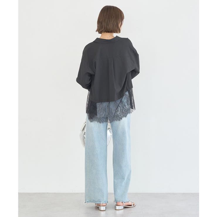 適ON レースヘムシャツ | earth music&ecology  | 詳細画像16 