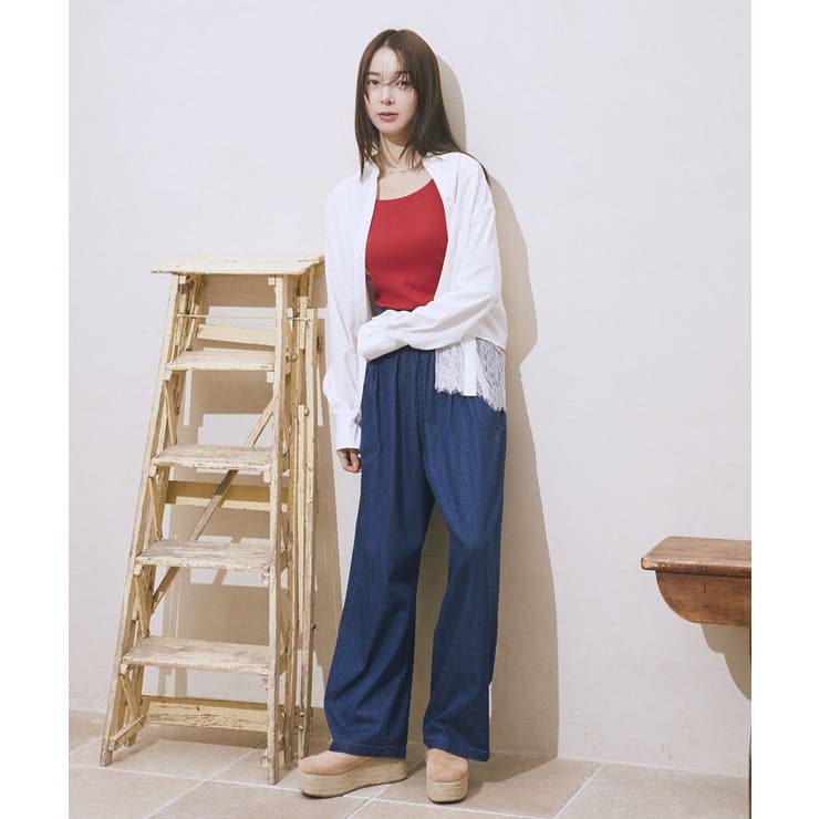 適ON レースヘムシャツ | earth music&ecology  | 詳細画像3 