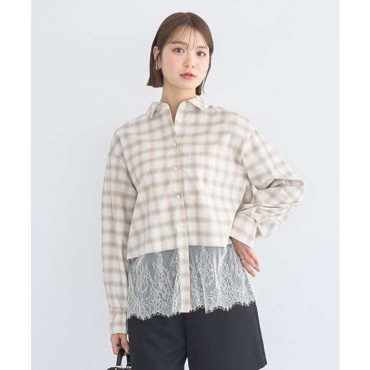 適ON レースヘムシャツ | earth music&ecology  | 詳細画像5 