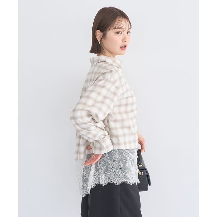 適ON レースヘムシャツ | earth music&ecology  | 詳細画像6 