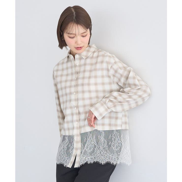 適ON レースヘムシャツ | earth music&ecology  | 詳細画像8 