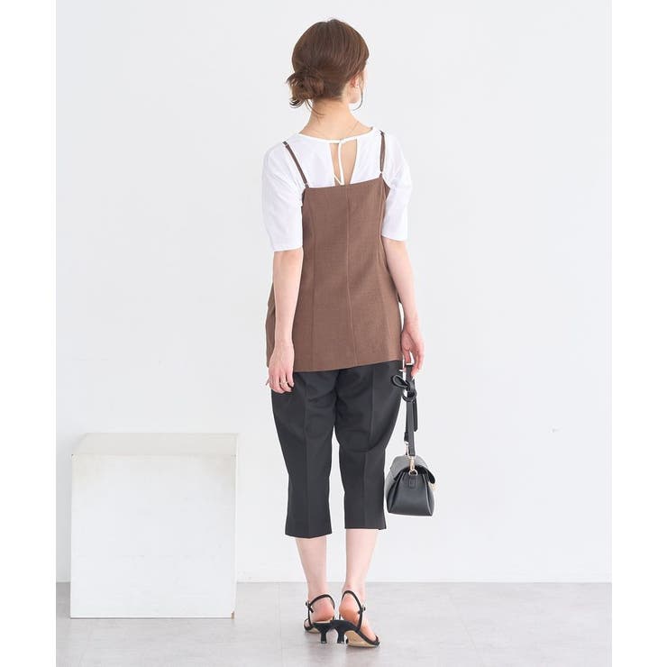 【セットアップ対応】フラップボタンビスチェ | earth music&ecology  | 詳細画像11 