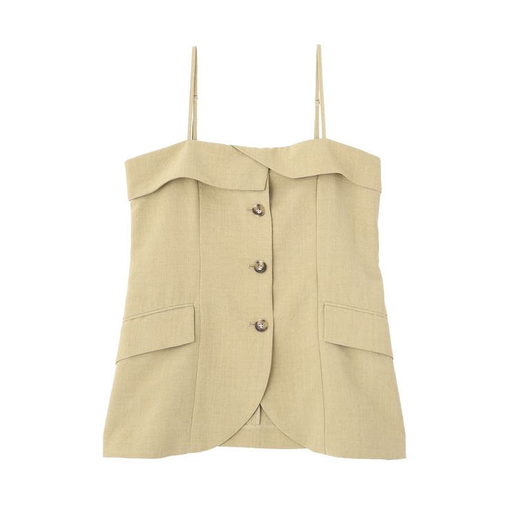 【セットアップ対応】フラップボタンビスチェ | earth music&ecology  | 詳細画像15 