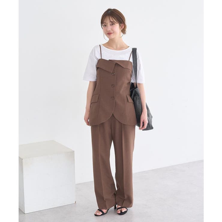 【セットアップ対応】フラップボタンビスチェ | earth music&ecology  | 詳細画像6 