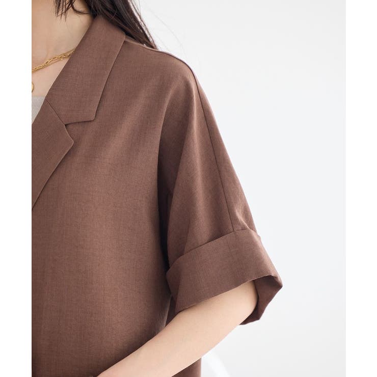 【セットアップ対応】リネンライクダブルジャケット | earth music&ecology  | 詳細画像32 