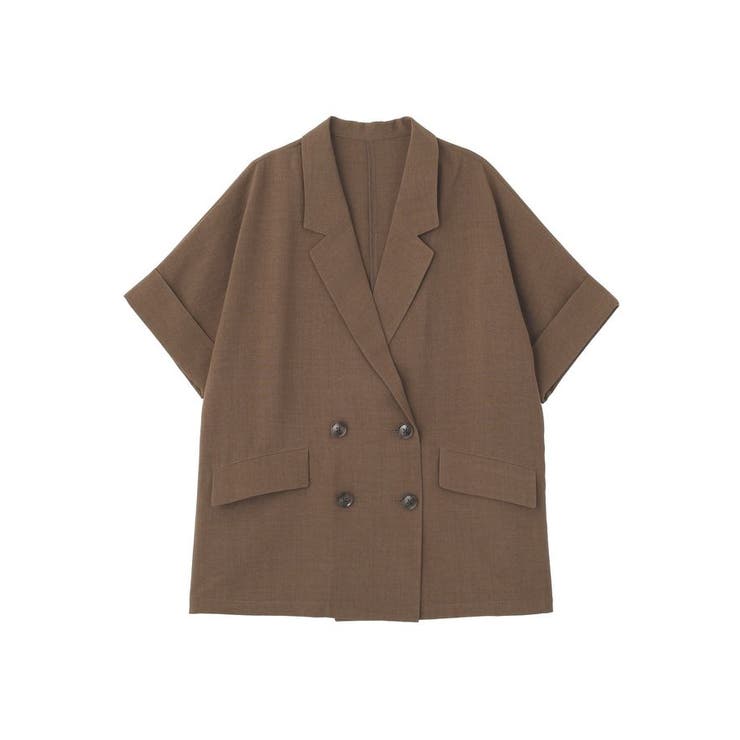 【セットアップ対応】リネンライクダブルジャケット | earth music&ecology  | 詳細画像45 