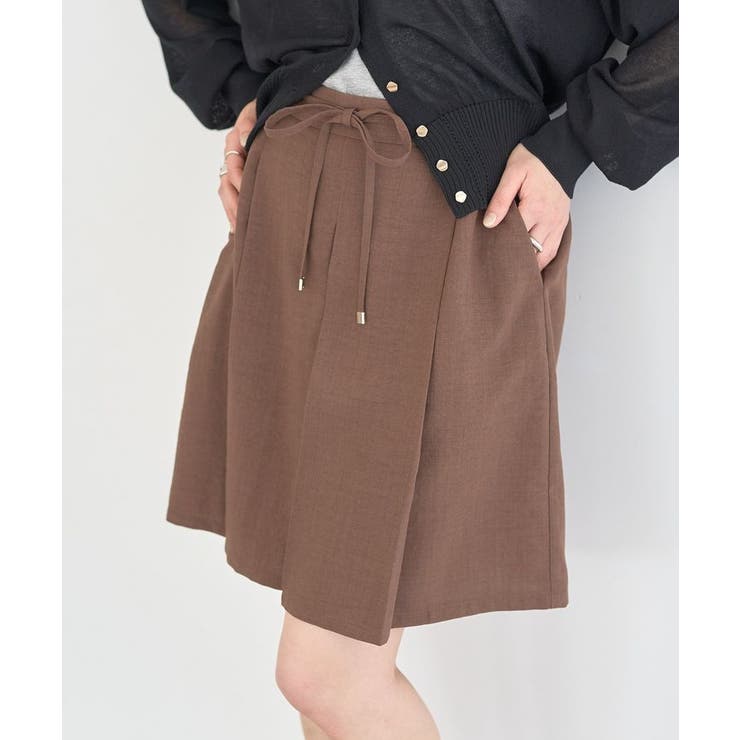 【セットアップ対応】ウエストリボンバミューダパンツ | earth music&ecology  | 詳細画像11 