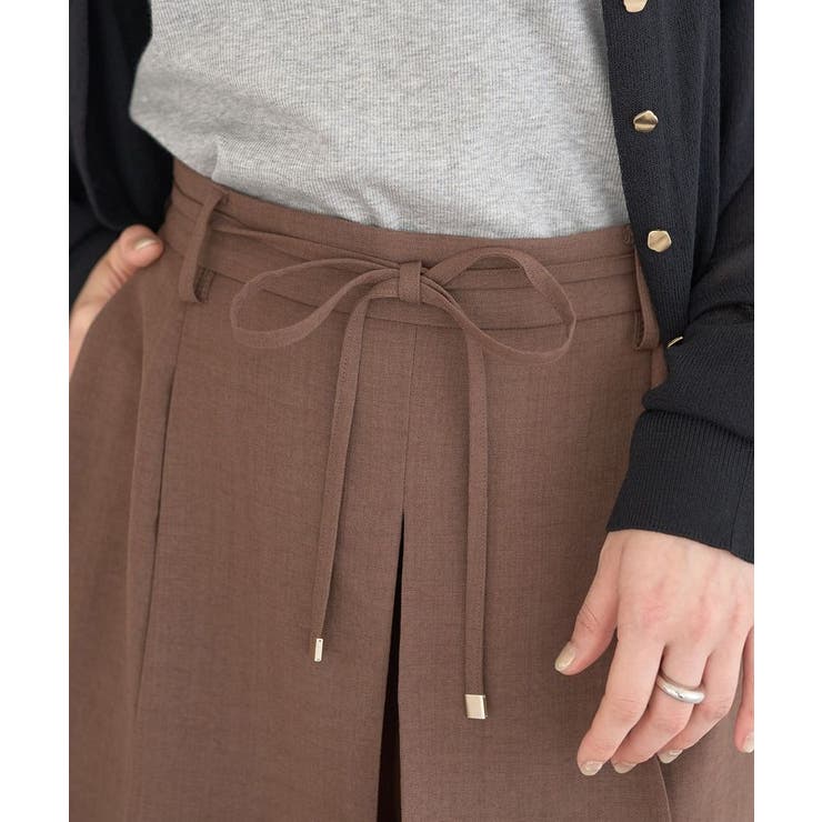 【セットアップ対応】ウエストリボンバミューダパンツ | earth music&ecology  | 詳細画像18 