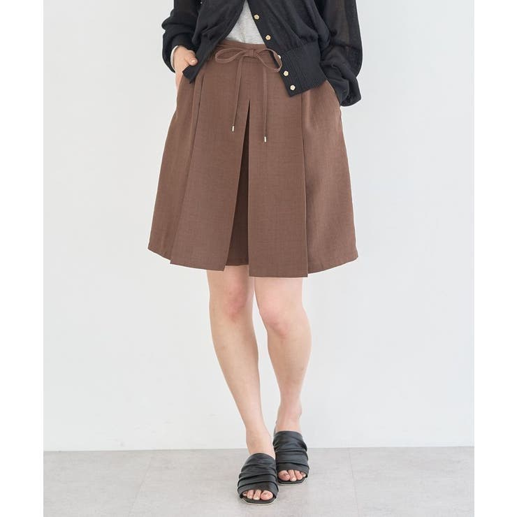 【セットアップ対応】ウエストリボンバミューダパンツ | earth music&ecology  | 詳細画像2 