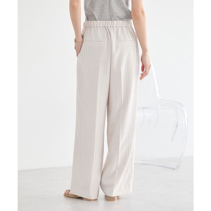 【セットアップ対応】リネンライクリラックスパンツ | earth music&ecology  | 詳細画像4 