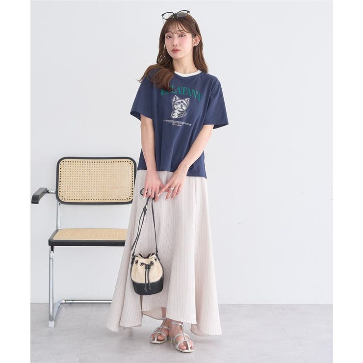 【セットアップ対応】キリカエフレアスカート | earth music&ecology  | 詳細画像21 