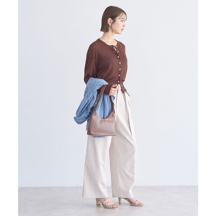 【接触冷感】ボタンアソートクルーネックカーディガン | earth music&ecology  | 詳細画像18 