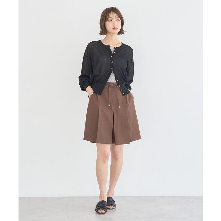 【接触冷感】ボタンアソートクルーネックカーディガン | earth music&ecology  | 詳細画像27 