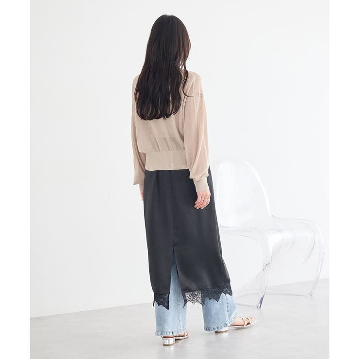 【接触冷感】ボタンアソートクルーネックカーディガン | earth music&ecology  | 詳細画像6 