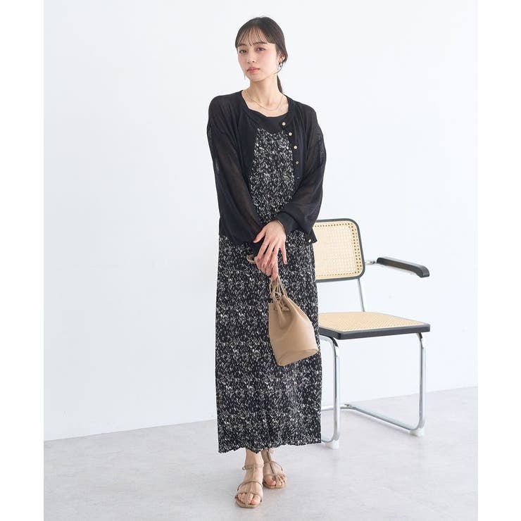 【接触冷感】ボタンアソートクルーネックカーディガン | earth music&ecology  | 詳細画像32 