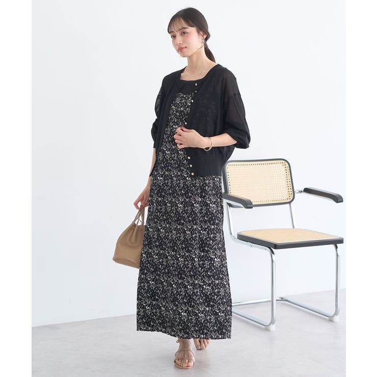 【接触冷感】ボタンアソートクルーネックカーディガン | earth music&ecology  | 詳細画像33 