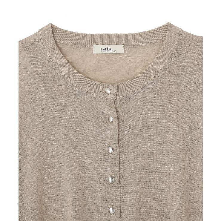 【接触冷感】ボタンアソートクルーネックカーディガン | earth music&ecology  | 詳細画像38 
