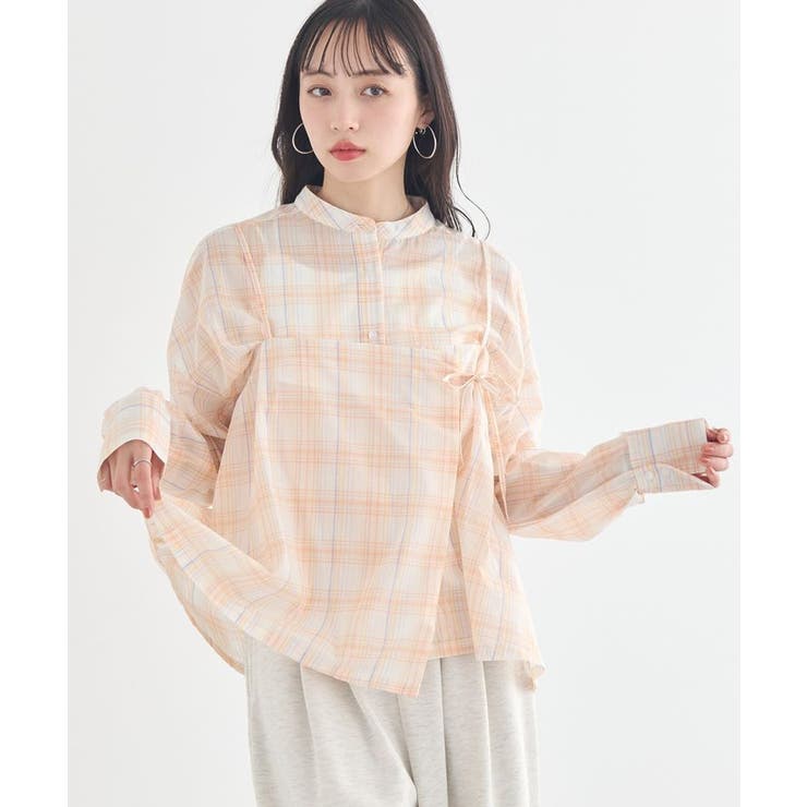 SET2点エプロンライクビスチェ＋シャツ | earth music&ecology  | 詳細画像1 