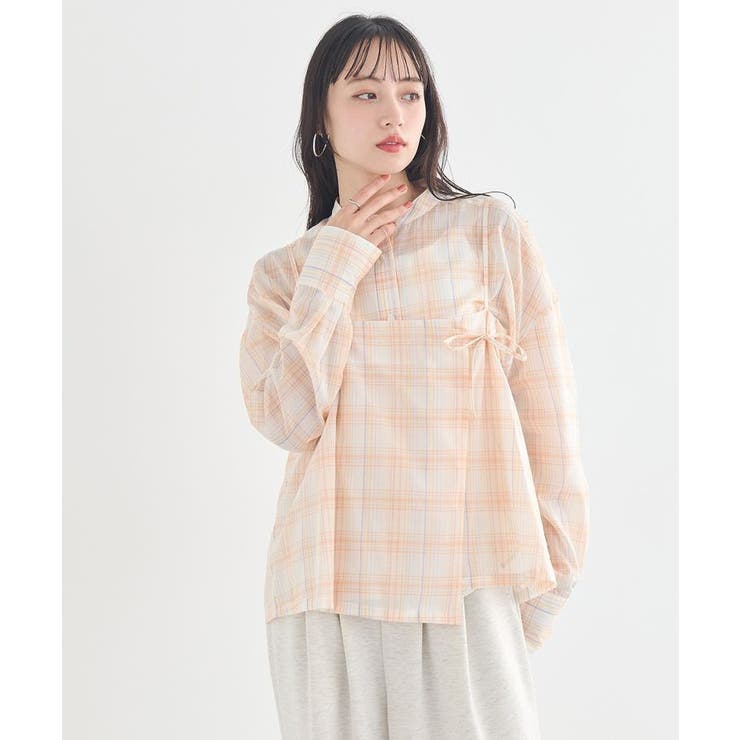 SET2点エプロンライクビスチェ＋シャツ | earth music&ecology  | 詳細画像10 