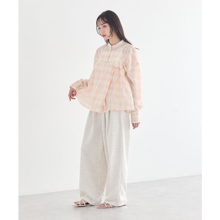 SET2点エプロンライクビスチェ＋シャツ | earth music&ecology  | 詳細画像14 