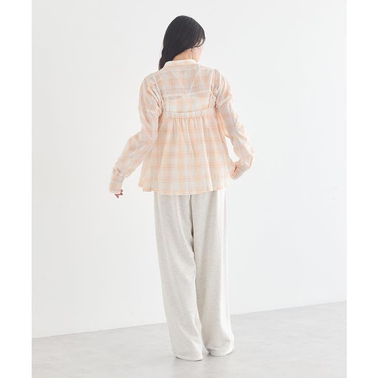 SET2点エプロンライクビスチェ＋シャツ | earth music&ecology  | 詳細画像15 