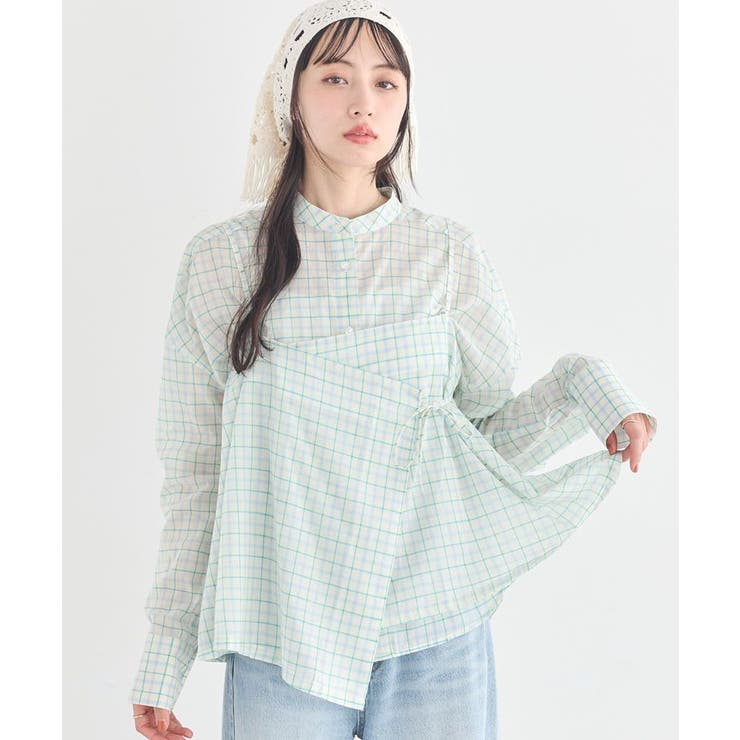 SET2点エプロンライクビスチェ＋シャツ | earth music&ecology  | 詳細画像2 