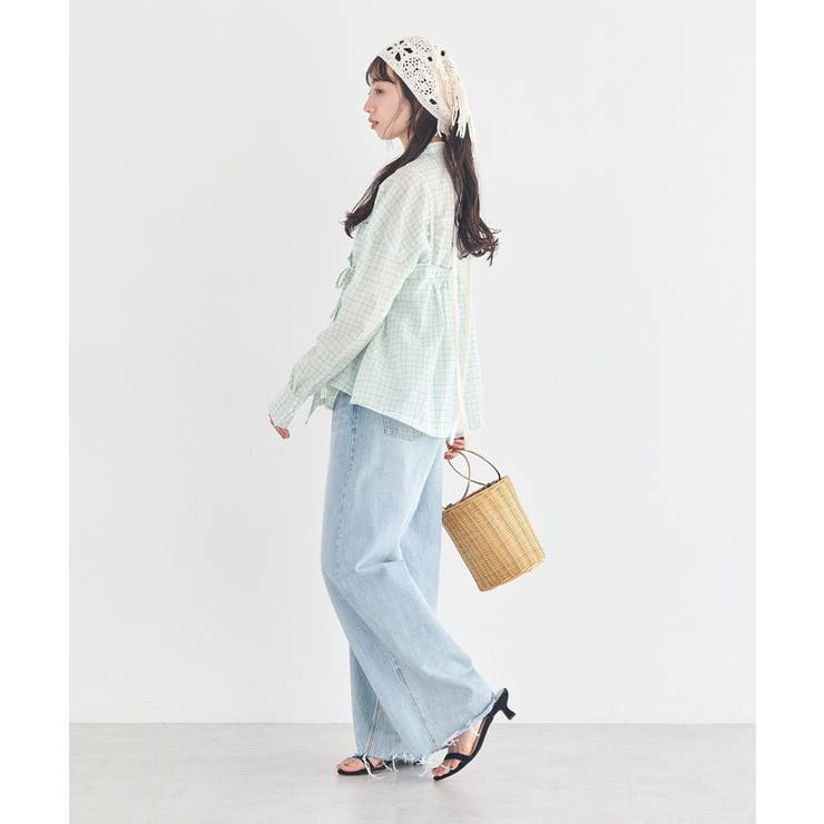 SET2点エプロンライクビスチェ＋シャツ | earth music&ecology  | 詳細画像6 