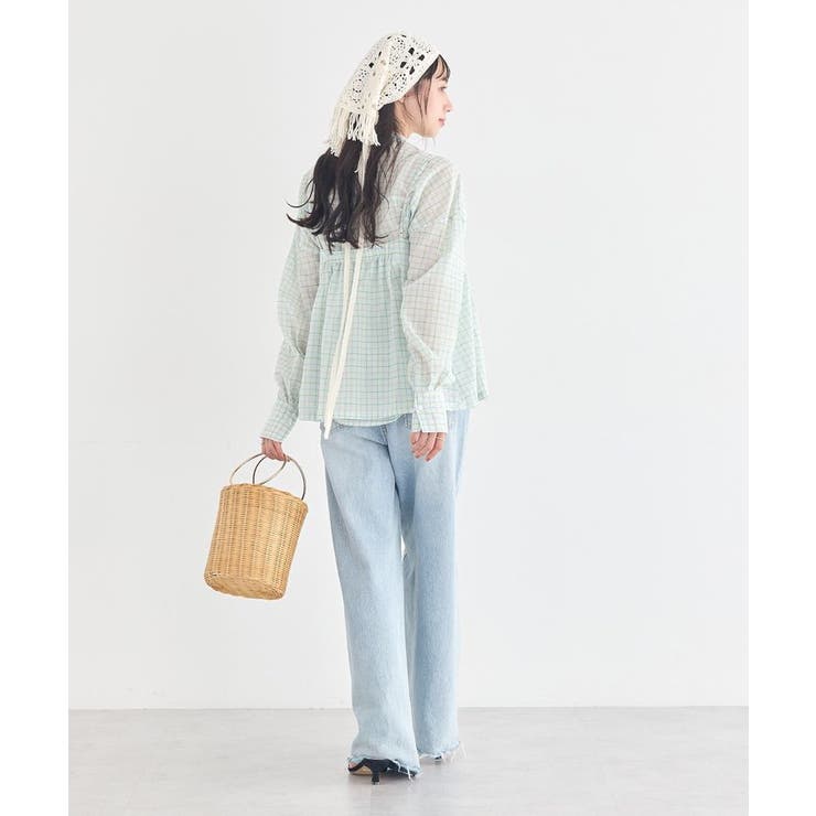 SET2点エプロンライクビスチェ＋シャツ | earth music&ecology  | 詳細画像7 