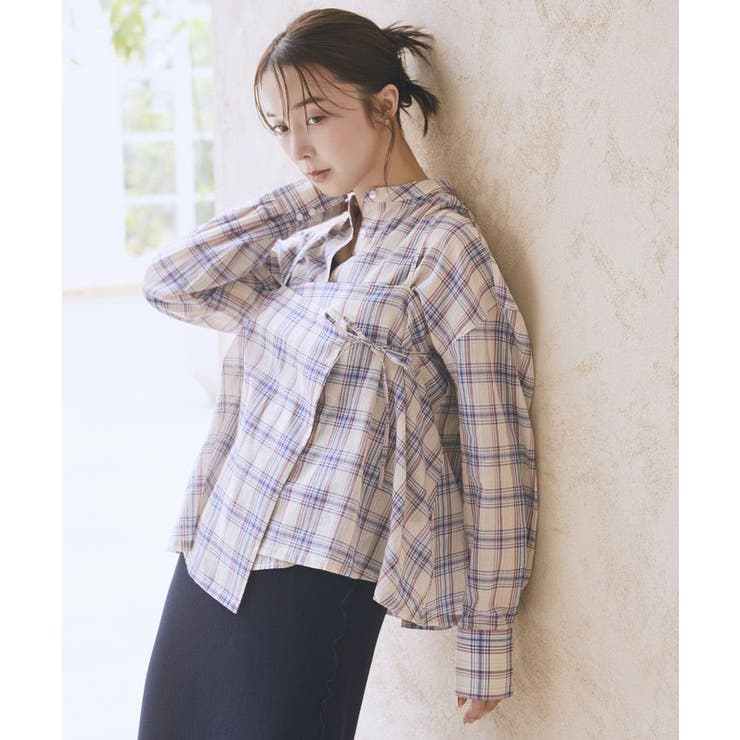 SET2点エプロンライクビスチェ＋シャツ | earth music&ecology  | 詳細画像16 