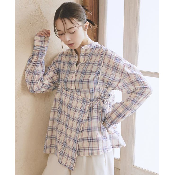 SET2点エプロンライクビスチェ＋シャツ | earth music&ecology  | 詳細画像20 