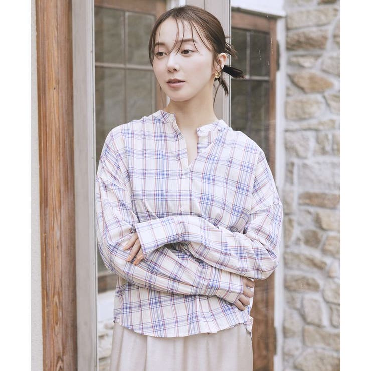 SET2点エプロンライクビスチェ＋シャツ | earth music&ecology  | 詳細画像23 