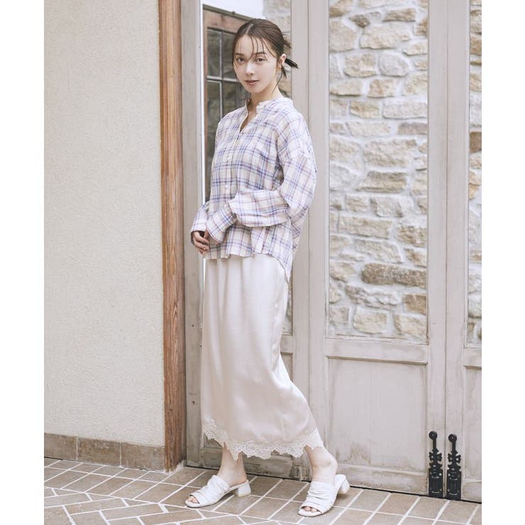 SET2点エプロンライクビスチェ＋シャツ | earth music&ecology  | 詳細画像26 