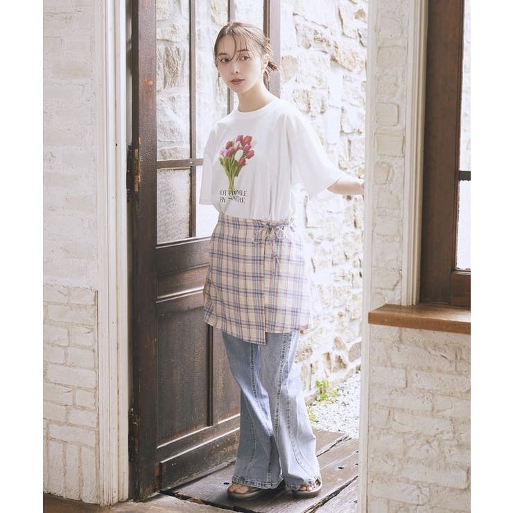 SET2点エプロンライクビスチェ＋シャツ | earth music&ecology  | 詳細画像28 