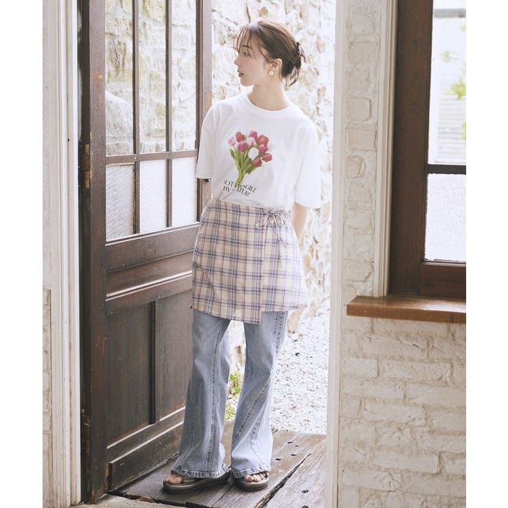 SET2点エプロンライクビスチェ＋シャツ | earth music&ecology  | 詳細画像29 