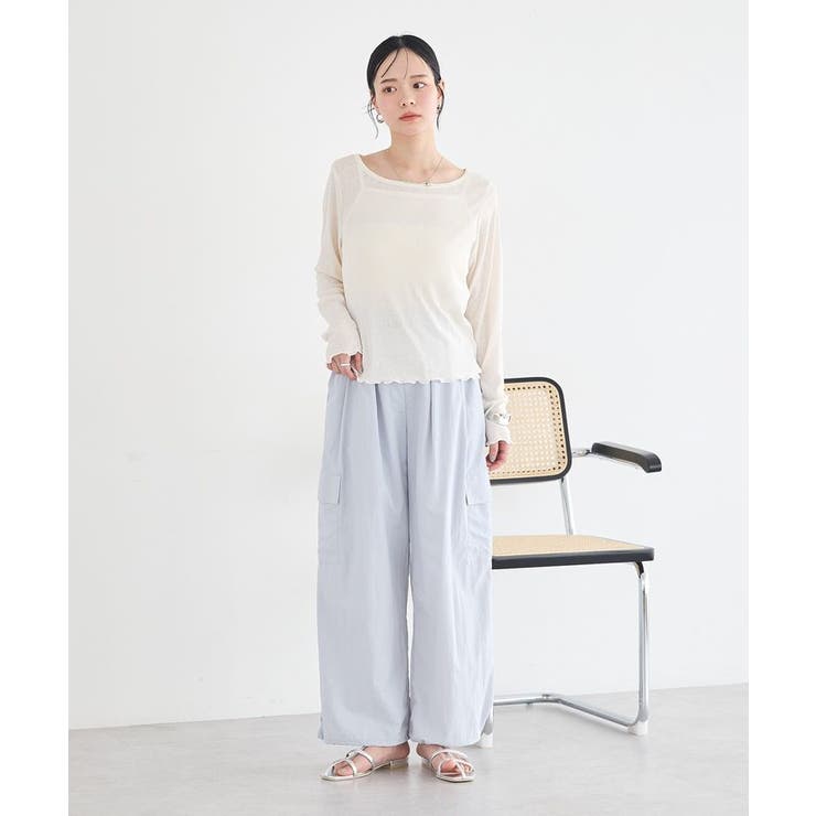 ビットパーツ付きカーゴパンツ | earth music&ecology  | 詳細画像12 