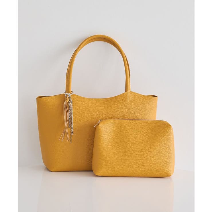 イエロー | 【軽量】チャーム付きトートバッグ | earth music&ecology 